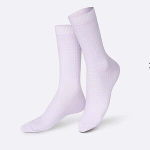 ❤️‍🔥BOGO FREE NWT Eat my socks yoga lavender purple crew sock workout OSFA